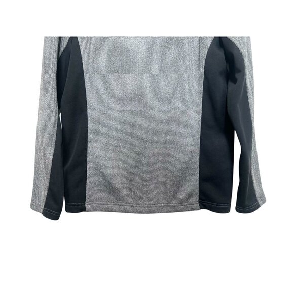 Spyder Raider Polar Tech Jacket Junior Mens XL 18-29 Gray Knit Thermal Outdoors - Picture 8 of 15